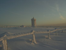 Der Brocken im Harz im Winter